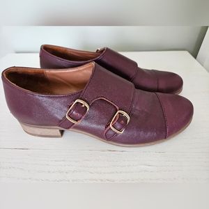 Julia Bo Burgundy Oxfords Sz 8.5